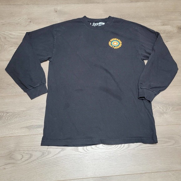 LRG Lifted Research Group Shirt Men Large Black Graphic Tee Spell Out Normcore - Picture 1 of 7